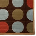 thumbnail image 2 of Linon Home Decor Trio Area Rug Collection, Brown and Pale Blue, 5' x 7', 2 of 4