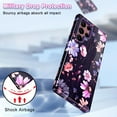 thumbnail image 4 of CASEFIV for Samsung S20 Ultra Case,Heavy Duty Shockproof Hybrid Hard PC Protection Cover for Women Girls,Marble/Deep Purple, 4 of 7