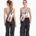 thumbnail image 6 of Sling Backpack,White Christmas Gnome Pattern Crossbody Bag with Water Bottle Holder,Waterproof Sling Bag for Men/Women with Chest Phone Holder for Hiking,Travel, 6 of 6
