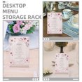 thumbnail image 3 of MOVTOTOP 3Pcs Transparent Display Stand Plastic Menu Display for Restaurant 5.03X3.54X1.77in, 3 of 7
