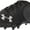 Black / White, variant on Under Armour Mens Nitro Low MC Football Cleats