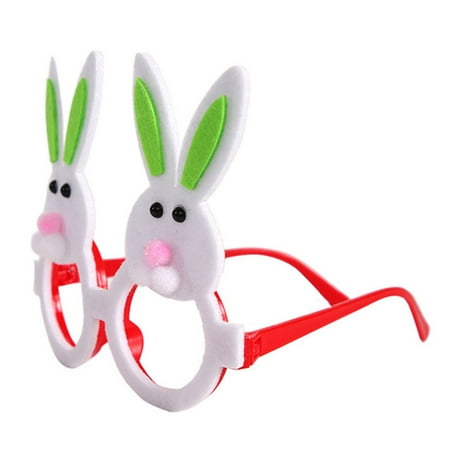 

Liveday Funny Glasses Easter Themed Cartoon Frame Glasses Decorative Seasonal Party Eye