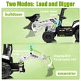 thumbnail image 3 of iYofe 12V Kids Ride on Excavator Digger Toy Cars, JCB Battery Powered Electric Tractor with Remote Control, Ride on Construction Truck w/ Shovel, Loader and Digger for 3-5 Boys Girls, White, 3 of 8