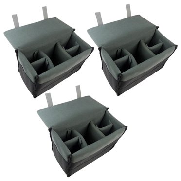 3X Padded Protective Bag Insert Liner Case for DSLR Camera, Lens and Accessories Black,3 x Camera Protective Bag (Not include camera),Black