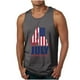 thumbnail image 1 of Tanques para Hombre para el Verano Solto Chaleco Impresión Deportivo Cuello Redondo, Casual, 1 of 4