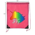 thumbnail image 2 of Unicorn Drawstring Bags Unicorn Treat Bags for Birthday Gift Bags & Baby Showers, 2 of 2
