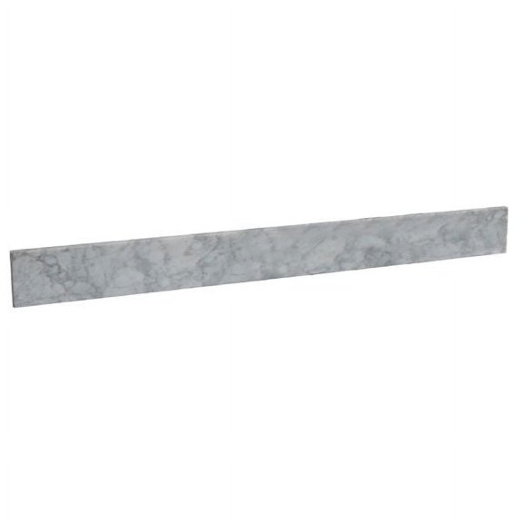 48" White Cararra Marble Backsplash