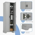 thumbnail image 5 of 71" Tall Storage Cabinet with Two Doors 5 Layer Adjustable Shelf , MDF Board Floor Cabinet for Dinning Room ,Kitchen,Bathroom, Office, 5 of 7