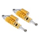 thumbnail image 1 of Par de amortiguadores de motocicleta de 340mm, resorte de suspensión trasera Universal para ATV SUV, amarillo, 1 of 12