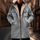thumbnail image 4 of Ceisia Men's Outdoor Sports Jacket Heated Hooded Long Sleeve Winter Regular Fit with Gift Zipper and Button with Pockets, 4 of 8