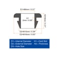 thumbnail image 2 of Uxcell 20Pack Grommets de Caucho 10mm Diámetro de Montaje, para Tapones de Agujero de Caucho de 8mm, Grommets de Cableado de Caucho para Firewall, Negro, 2 of 7
