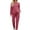 Hot Pink, variant on yunLCZ Womens Nightgowns Sets For Women 2 Jogger Pajama Long Sleeve Pants Loungewear Sweatsuits Casual Matching Outfits Pajama Dress