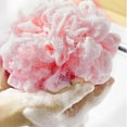 thumbnail image 3 of Esponja exfoliante familiar tejida para ducha, bolsa de esponja para ducha, cepillo de red, esponja para bañera, bola para fregar, cara, cuerpo, orinal, espuma rica, 4 Uds., 3 of 5