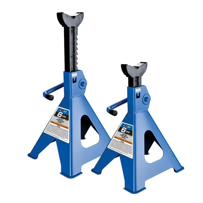 K Tool International Blue 6 Ton Jack Stands Set of 2