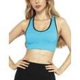 thumbnail image 2 of Matchstick Women's Wirefree Padded Racerback Sports Bra for Yoga Workout Gym Activewear, 2 of 7
