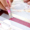 thumbnail image 4 of DEEPCRAFF 1Set White Steel Rhinestone Embroidery Mesh Ruler for DIY Beads Painting Neat Finish, 4 of 8