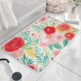thumbnail image 3 of Pioneer Flower Floral Print Flannel Non Slip Door Rugs,Washable Door Mats Indoor,Decorative Door Mats,Dirt-Resistant and Absorbent Doormat for Entrance,Bedroom,Kitchen,Bathroom,31.5"x17", 3 of 4