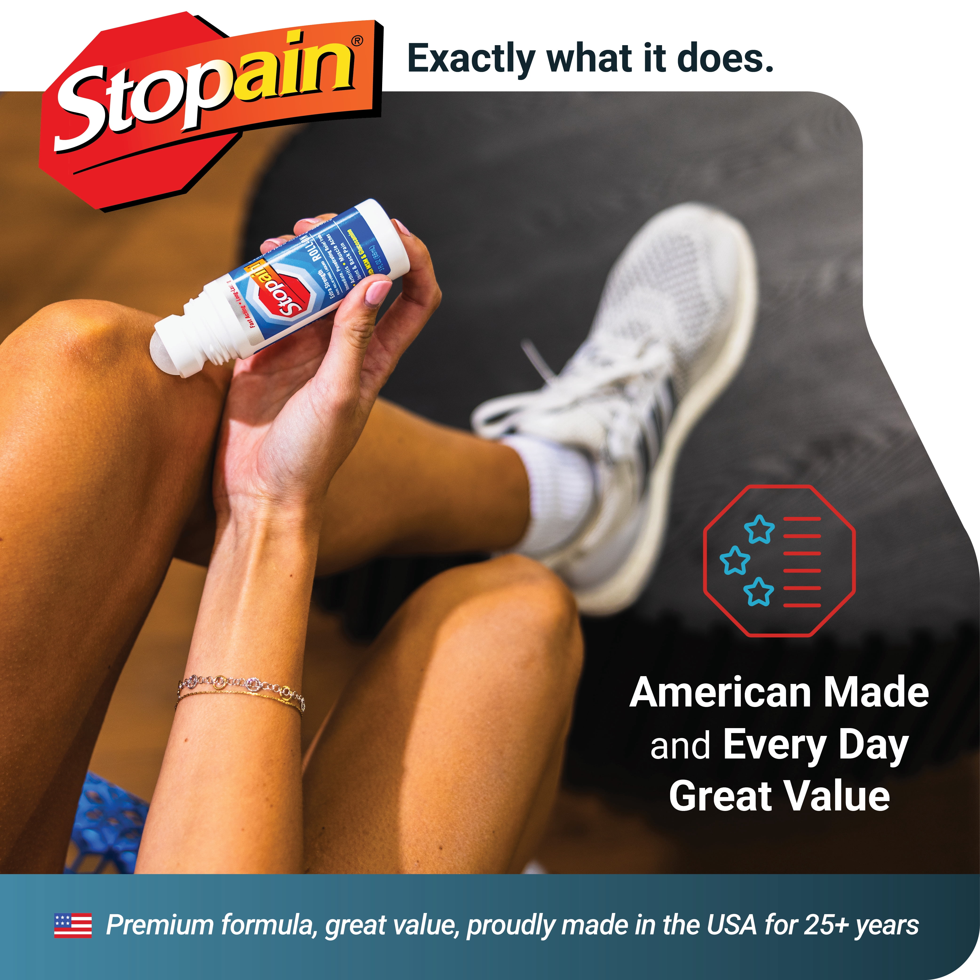 (2 pack) Stopain Extra Strength Roll-On for Muscle Aches, Joint Pain and Arthritis, 3 FL OZ