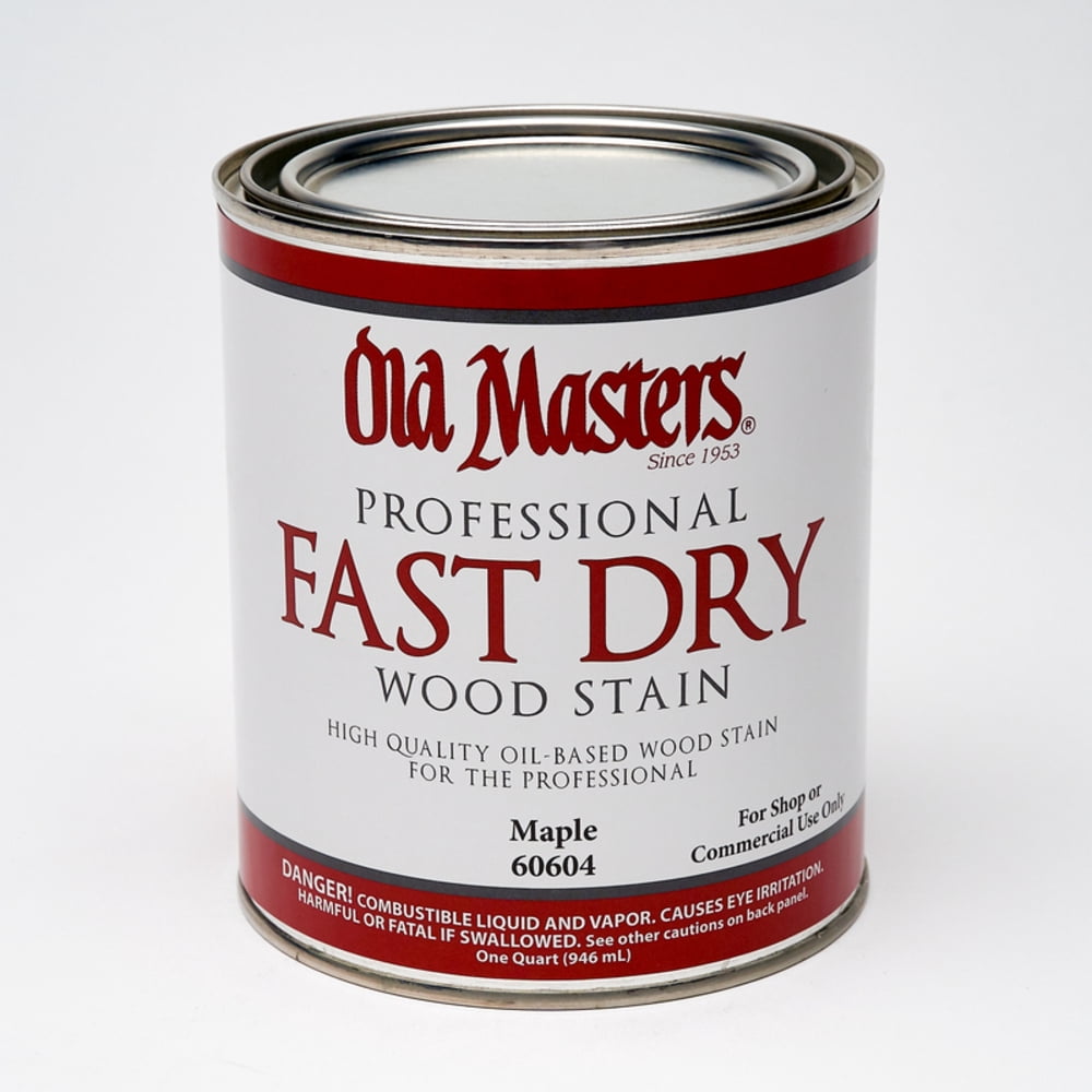 qt Old Masters 60604 Maple Fast Dry Stain Interior Oil-Based Wood Stain