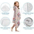 thumbnail image 7 of Mermaid Princess Sea Pattern Hooded Bath Towel，50"x30" for Ages 3 To 12 Kids, Quick Dry Lightweight Soft Microfiber Hood Beach Towel Cover Up for Kids, 7 of 7