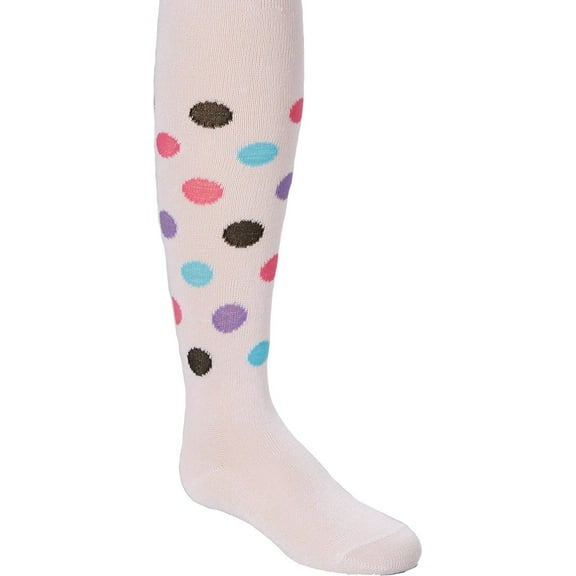 Wenchoice Girl's Pink Polka Dot Tights - XL(11Y-13Y)
