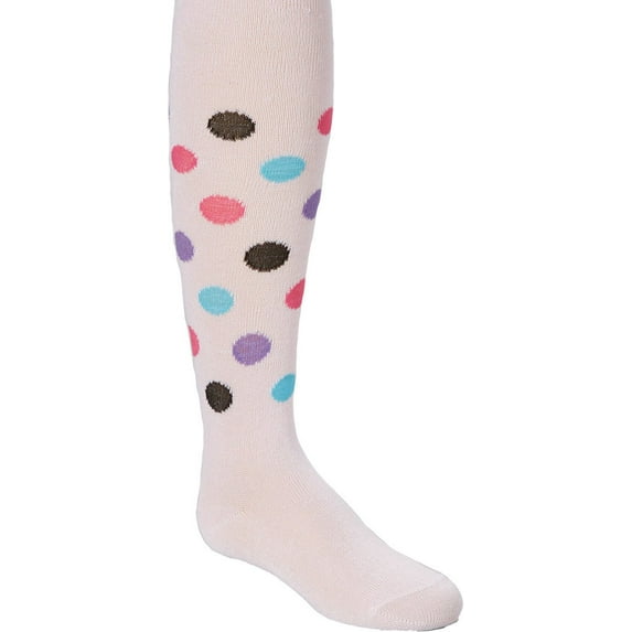Wenchoice Girl's Pink Polka Dot Tights - M(5Y-7Y)