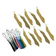thumbnail image 6 of 10 Pieces 110mm que Feather Bookmarks with Loop & 12 Silky Tassel Pendant DIY Handmade Beading Book Markers School Office Reading Gift, 6 of 8