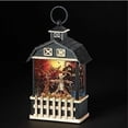 thumbnail image 2 of Roman 9.5" LED Lighted Haunted Barn Halloween Snow Globe Lantern, 2 of 2