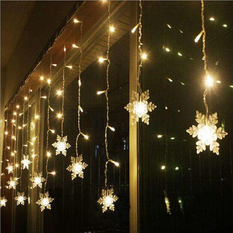 Mirror wind Outdoor waterproof LED icicle lights curtain lights