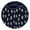 Dark Blue Daisy, variant on Dark Blue Daisy Flower Pattern Round Fitted Tablecloth with Elastic Edge,Dining Table Cover Waterproof,Outdoor Round Tablecloth for Camping,Dining,Indoor and Outdoor