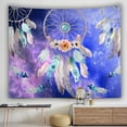 thumbnail image 2 of VerPetridure Digital Printing Dream Catcher Tapestry Star Pattern Blanket Background Fabric 100X150Cm (40X60in) Style 3 Colorful Dream Catcher Tapestry Bohemia Hippie Wall Hanging Bedspread Dorm Deco, 2 of 3