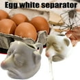 thumbnail image 2 of Gkeoshab Bakeware Ceramic Separation Yolk Creative Kitchenware Separator Ceramic Liquid White Snot Nose Baking Dwarf Kitchen，Dining & Bar Home & Garden, 2 of 8
