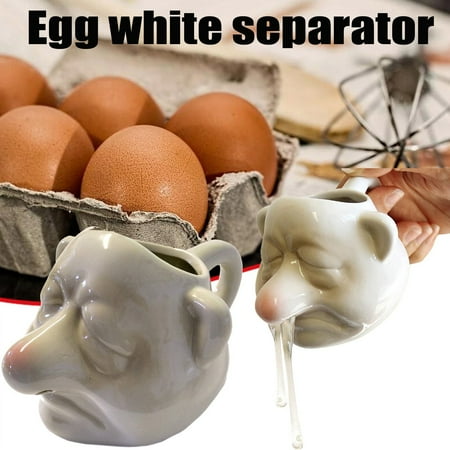 

Creative Ceramic Yolk Separator Snot Nose Design for Baking