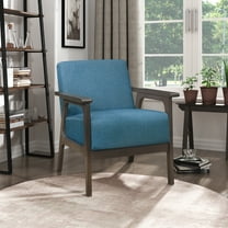 OakvillePark Ovenell Fabric Upholstered Accent Chair, Blue