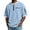 Sky Blue, variant on hotojiny Men's Quarter Zip Pullover Lightweight Textured Half Sleeve Sweatshirt Casual Crew Neck Patchwork Shirts