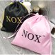 thumbnail image 4 of Bolsas de satén con cordón y logotipo personalizado para maquillaje, zapatos, ropa, extensiones de cabello virgen, pelucas, bolsas de embalaje, almacenamiento, Navidad, bodas, dulces, 4 of 5