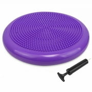 Balance Disc - Stability Wobble Cushion - Lumbar Support For Desk and Office Chair, Lower Back Pain Relief and Support - Kid’s Wiggle Seat For Classrooms - Home Gym Workout Equipment - Pump Included