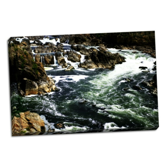 Gango Home Decor Great Falls I by Alan Hausenflock (Ready to Hang); One 36x24in Hand-Stretched Canvas