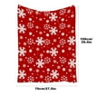 thumbnail image 4 of Fwttom Christmas Blanket, Red Holiday Reindeer Snowflake Printed Flannel Christmas Throw Blanket, Warm Winter Fleece Throw Blanket for Couch Sofa Decoration, 4 of 4