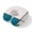 Teal Green, variant on Neck Pillow Ergonomic Memory Foam U Shaped Pillows,Abstract Teal White Color Blocks Soft Portable Neck Head Support Cushion Pillow for Travel Airplane Car Office Use,Simple Geometric Art on Linen