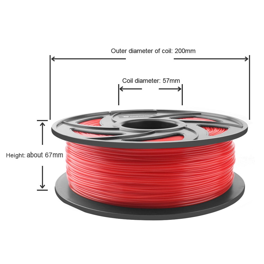 Marbling 3D Printer PLA 1000g Filament 1.75mm 1KG Red White