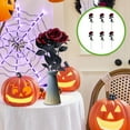 thumbnail image 2 of LHNFT 12Pcs Artificial Roses Bouquet Faux Black Roses Bundles Fake Rose Flowers Realistic Flowers Arrangements Halloween Decorations Indoor, 2 of 6