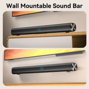 VEATOOL Sound Bar for TV,60W Soundbar Surround Sound Home Theater System,27 Inch TV Speaker with DSP Dynamic Sound,Work with 4K & HD TVs,COAX& Optical, AUX,Bluetooth,Wireless Streaming,Wall Mountable
