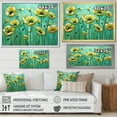 thumbnail image 4 of Designart "Elegance Of Emerald Poppies" Poppies Floater Framed Canvas Art Print, 4 of 5
