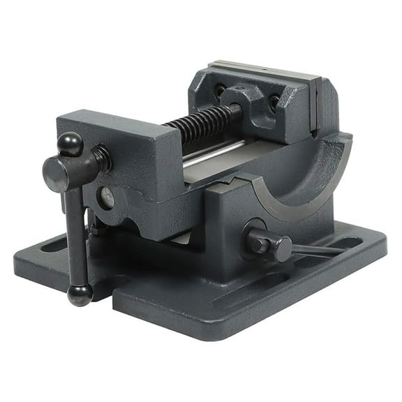 3 Inch Drill Press Vise, Cradle Style Angle Vise 0-90 Degree Swivel, Cast Iron Drill Clamp Tilting Vise for Metalworking, Milling, Hobby Crafts