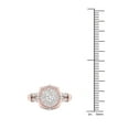 thumbnail image 4 of 3/4Ct TDW Diamond 14k Rose Gold Split Shank Cluster Engagement Ring (I-J, I2), 4 of 4