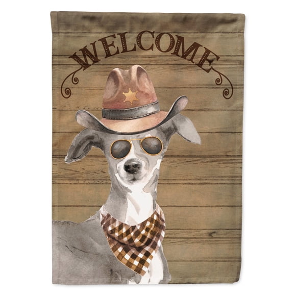 Carolines Treasures CK6336CHF Italian Greyhound Country Dog Flag Canvas House Size  Large multicolor