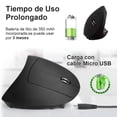thumbnail image 3 of Mouse Ergonómico Recargable EASYTAO Negro con Protección para el Brazo, 3 of 7