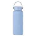 thumbnail image 1 of Botella de agua deportiva de acero inoxidable de 1L, termo de gran capacidad, taza de agua portátil para exteriores con asa, 1 of 5