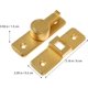thumbnail image 2 of 1 Uds. Cerradura plegable para puerta de Granero, cerradura de puerta de bolsillo para puertas interiores, cerradura corrediza para puerta de Granero y para jardín, baño, ventana Exterior (dorada) ER, 2 of 5